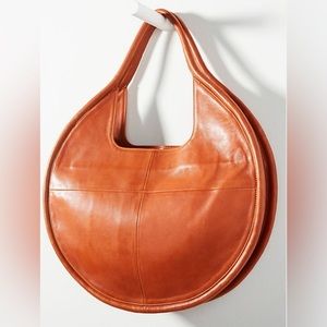 NWOT Anthropologie brown leather handbag